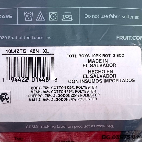 Fruit of the Loom Boys' Assorted Boxer Briefs - XL - Picture 6 of 6